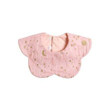 Load image into Gallery viewer, 10mois Bib Pink With Gold Star and Moon